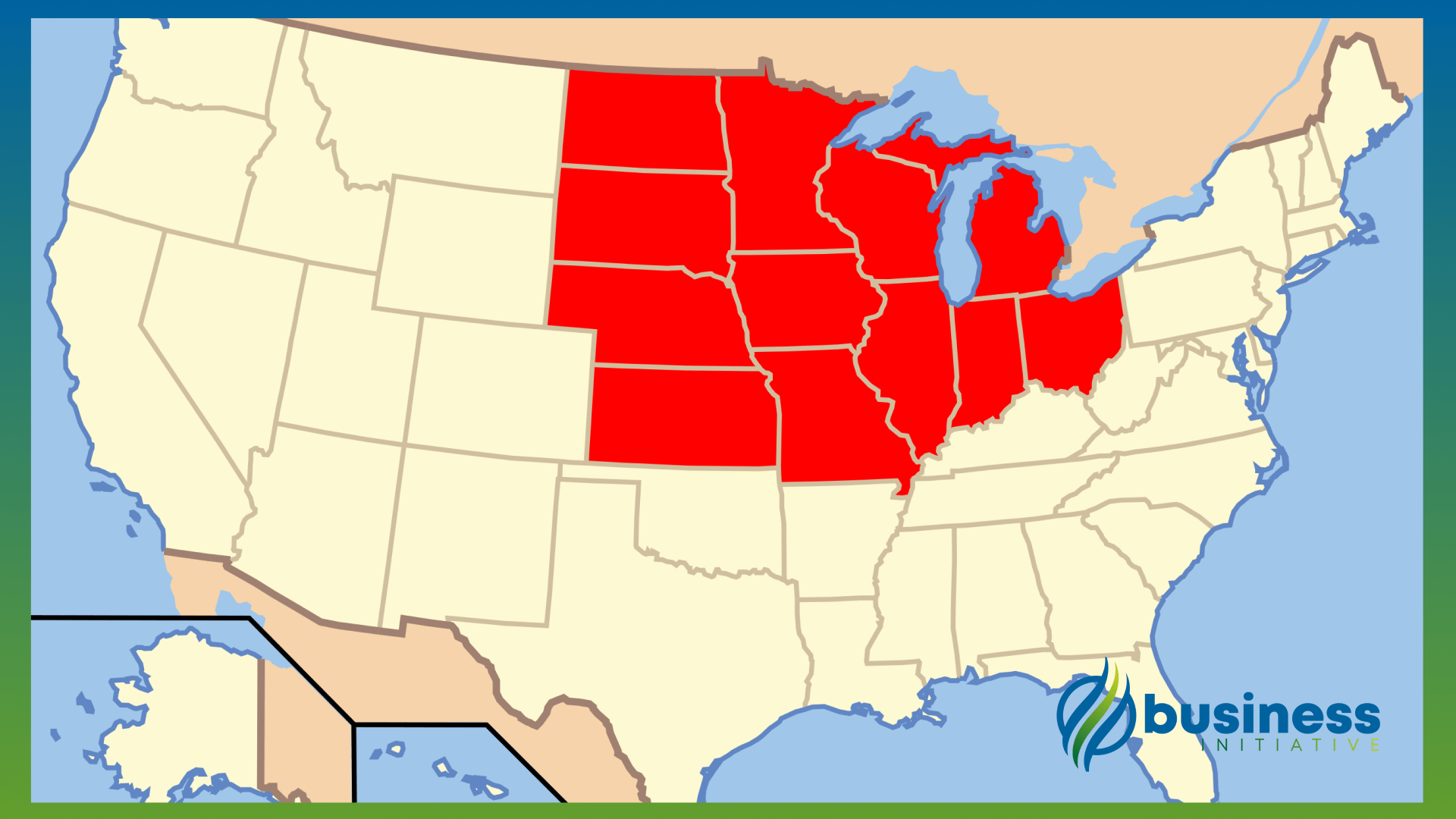 midwestern united states map